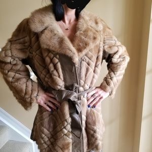 Evan's mink fur coat